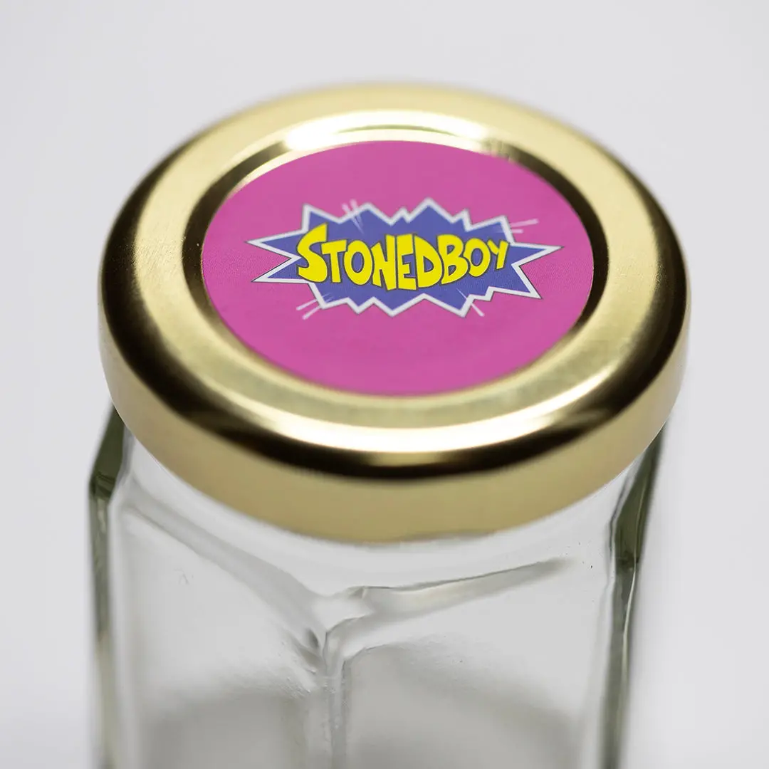 Glass Stash Jar Hexagon - Stoned Boy - 50Ml 1