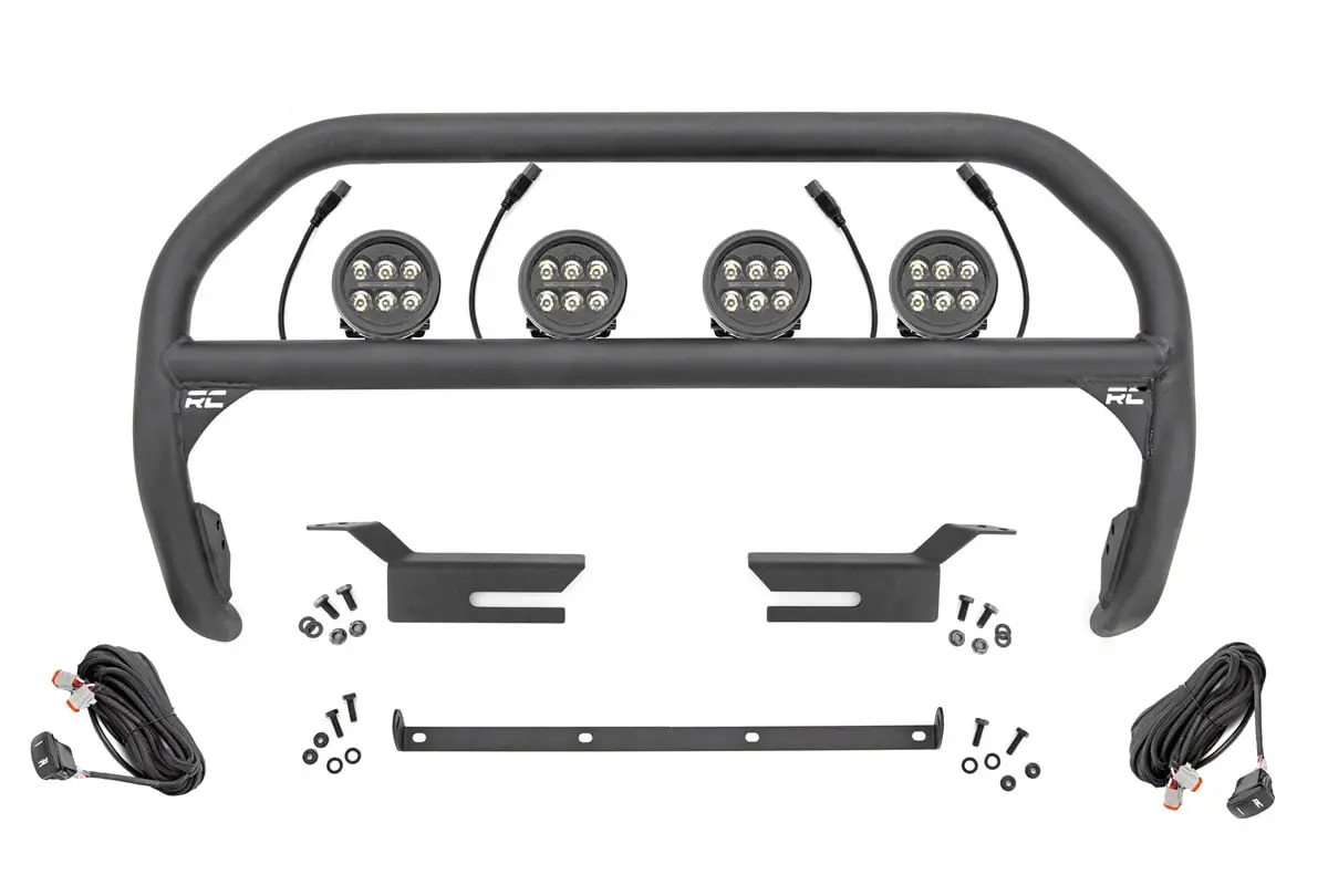 Rough Country Nudge Bar 3.5 Inch Round Led (X4) - 2021+  Ford Bronco - 51039 1