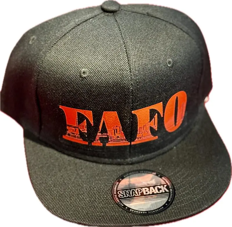 Flat Bill Snap Back Black - Fafo Tacoma 1