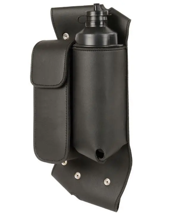 Milwuakee Leather Crash Bar Bag Bottle Holder Left 1