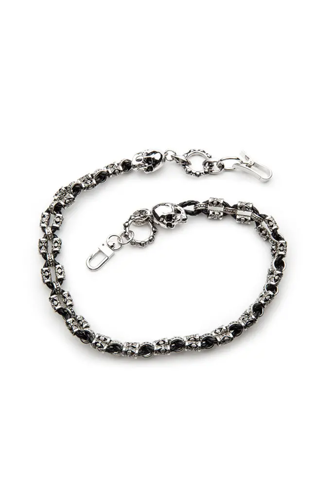 Wallet Chain/Dual Braided Silver 27 Inch 1