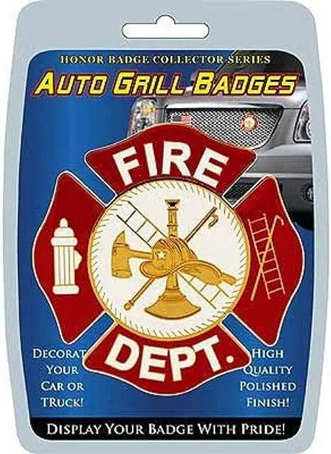 Auto Grill Badge Fire Dept 1