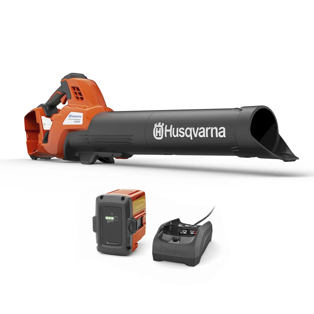 Husqvarna 230Ib Battery Powered Cordless Leaf Blower, 136-Mph 650-Cfm Electric Leaf Blower With Brushless Motor And Quiet Operation, 4 Ah Battery And Charger Included 1