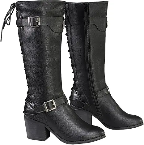 Ladies Back End Laced Boot 1