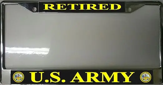 Lic-Frame Army Retired 1