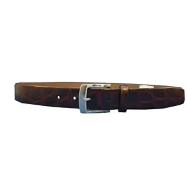 Joseph Abboud Croc Belt-Brn 1