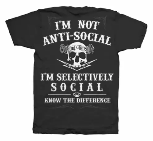 Antisocial Shirt 1