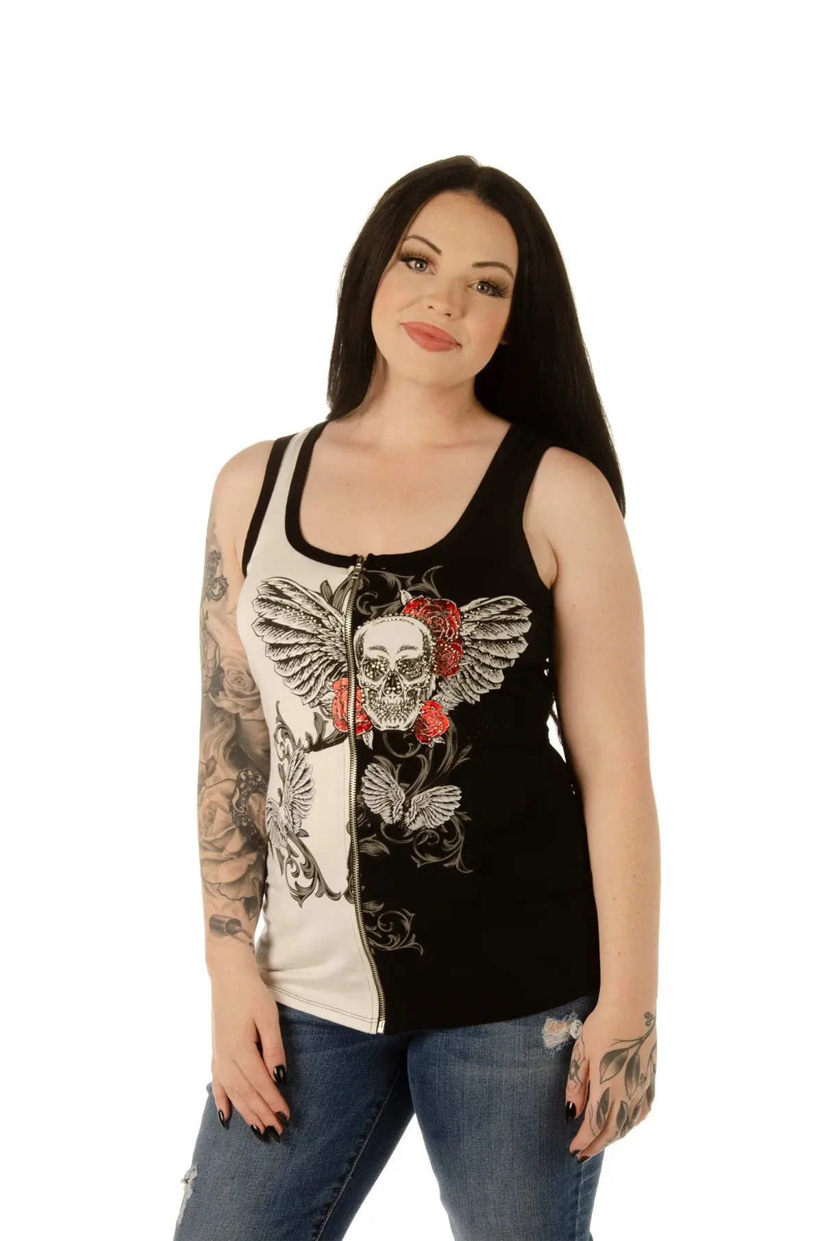 Women's Lilith Zip Up Tank Top 1