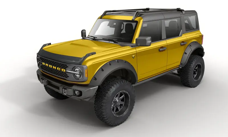 Avs Aeroskin Low Profile Hood Shield - 2021+ Ford Bronco - Matte Black - Avs377183 1