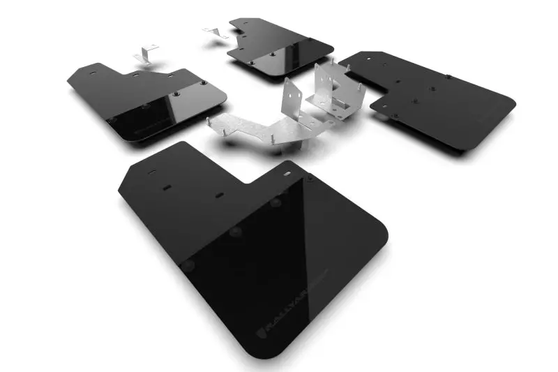 Rally Armor Blk Mud Flap W/Met. Blk Logo -2021+ Ford Bronco Not Raptor- Ralmf85-No-Pl-Mbk 1