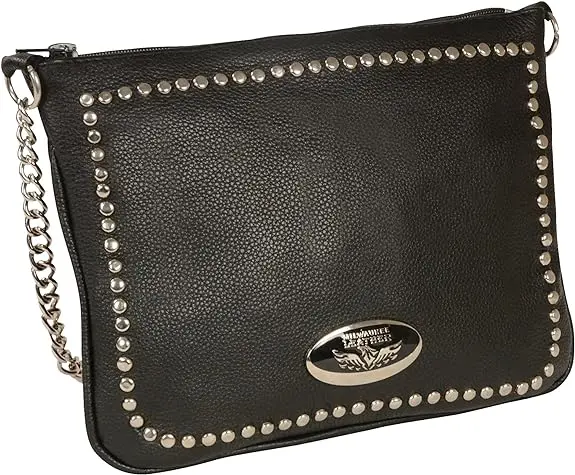 Medium Studded Bag Black 1