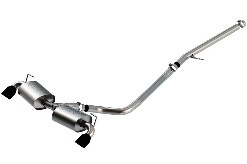 Borla 2.0L 2.5In / 2.25In S-Type Cat-Back Exhaust -2021 Ford Bronco Sport - Ceramic Black Tip - Bor140882cb 1