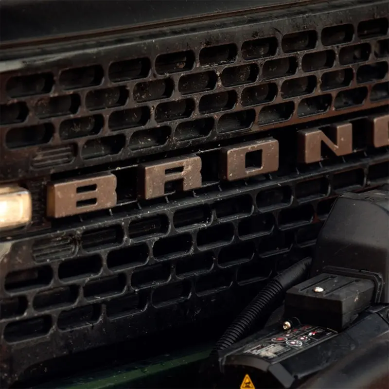 Ford Performance 2021+ Bronco Grille Lettering Overlay Kit - Bronze - Frpm-1447-Blbr 1