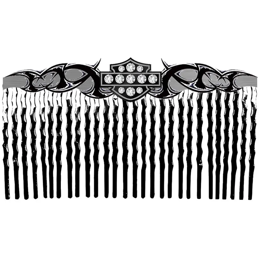 Black Tribal Shield Comb 1