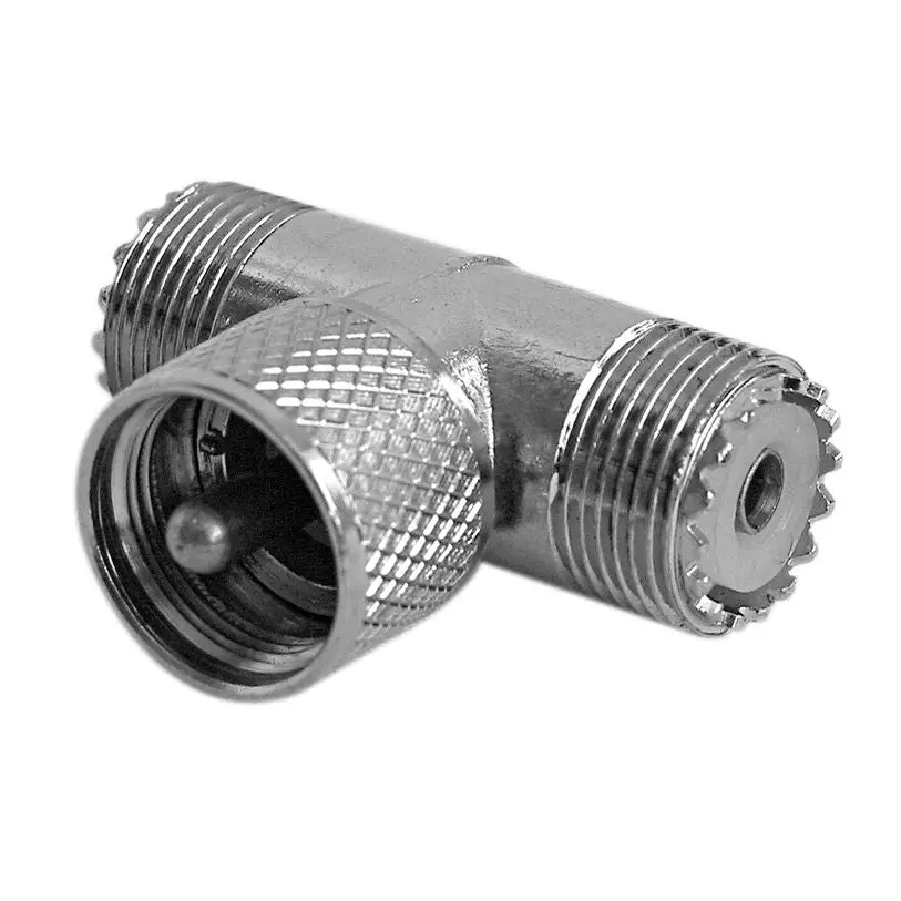 Uhf T-Connector (Male To Female Ends) 1