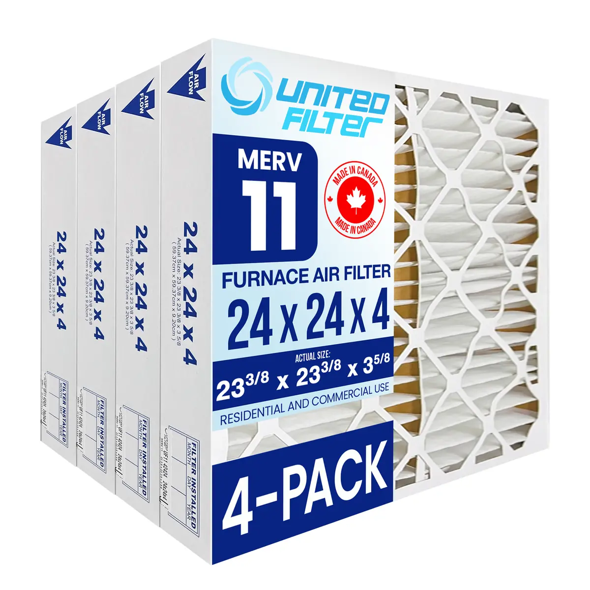 24X24x4 Merv 11 - 4 Pack 1