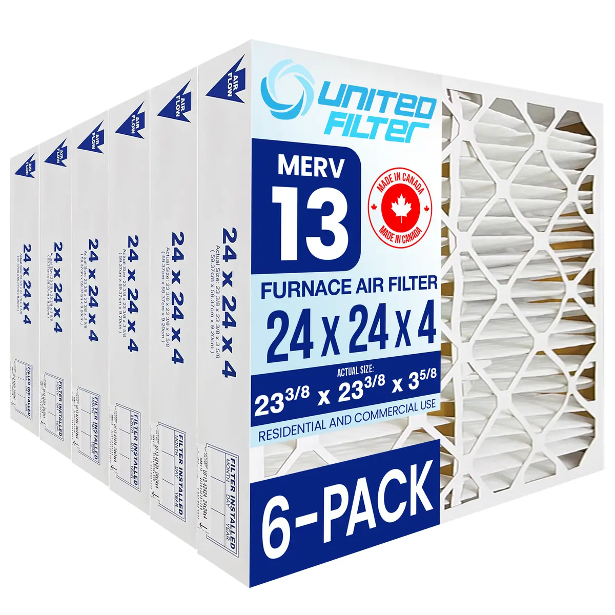 24X24x4 Merv 13 - 6 Pack 1