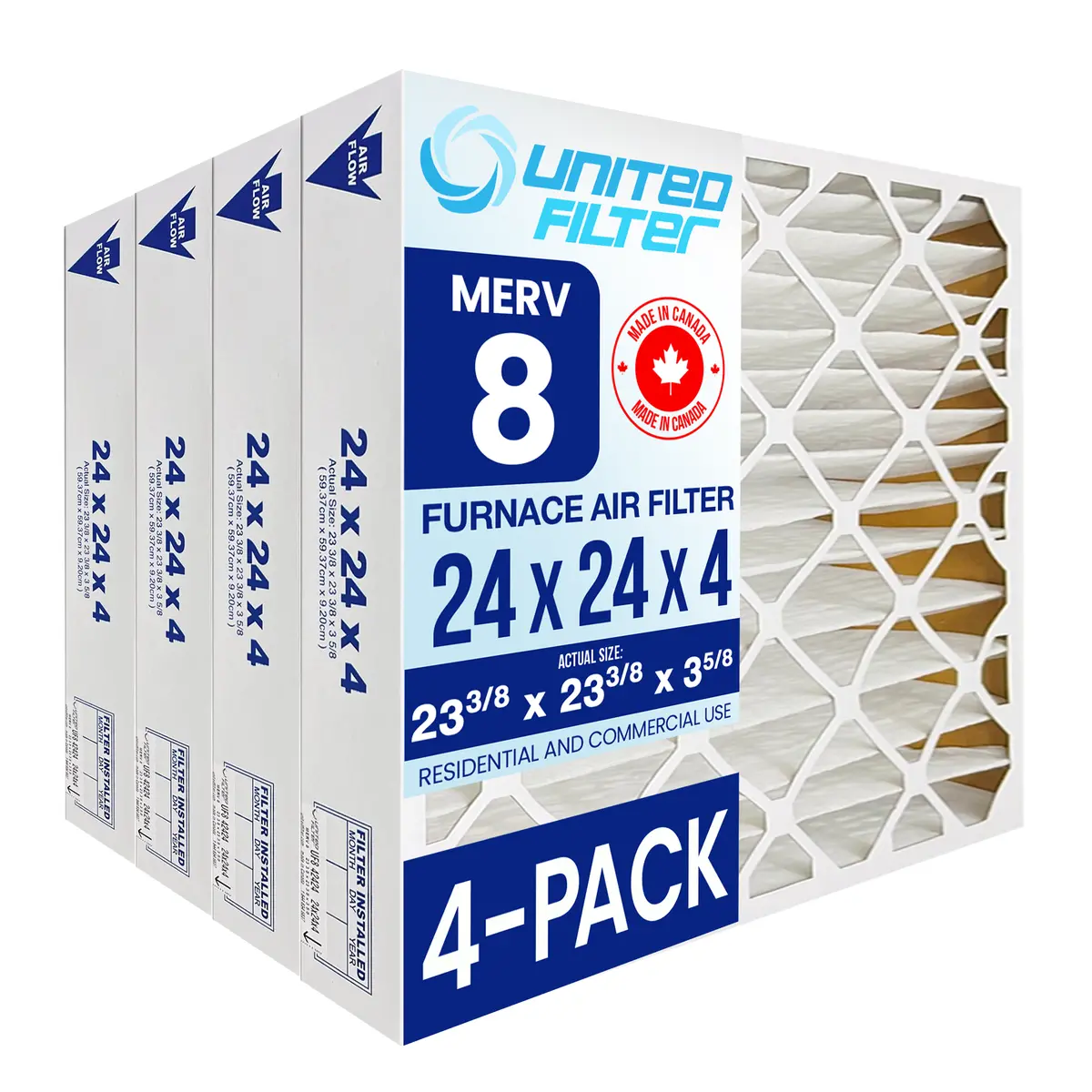 24X24x4 Merv 8 - 4 Pack 1