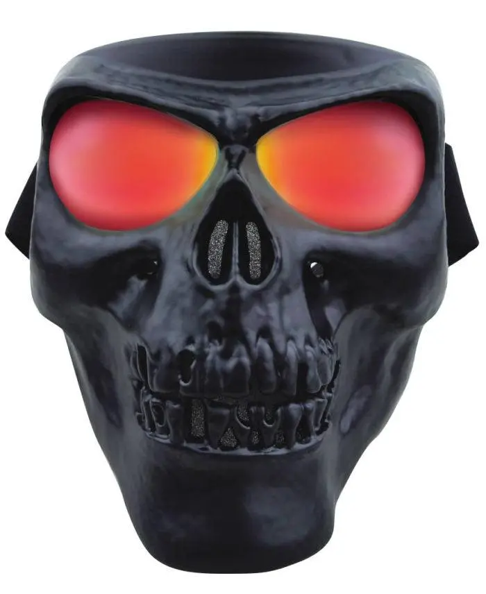 Black Skull Mask Red Lenses 1