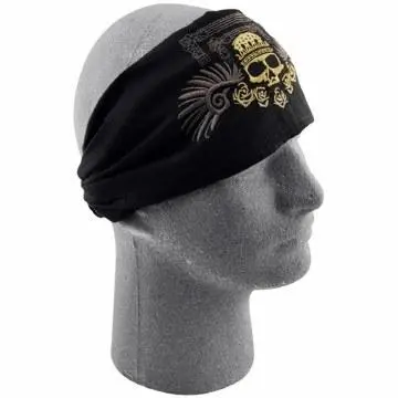 Zan Headwrap Golden Skull 1