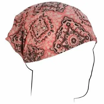 Zan Headwrap Pink Paisley 1