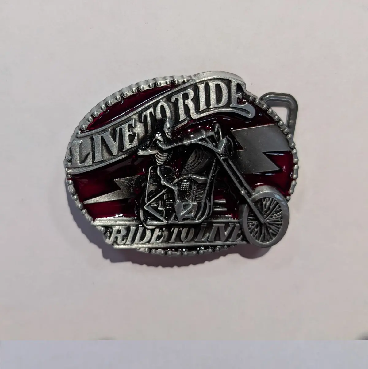 Belt Buckle - Live To Ride 1