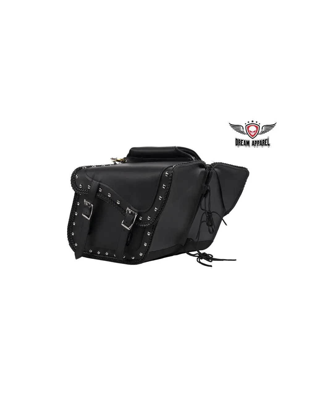 Pvc Saddlebag With Studs 4065 1