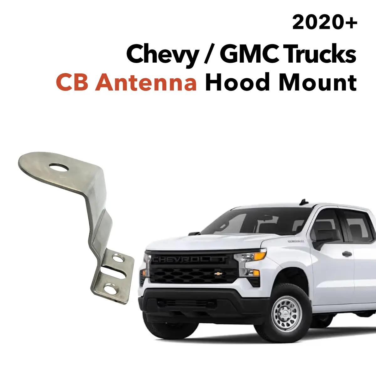 Chevy Gmc Cb Antenna Hood Mount (2020+) 1