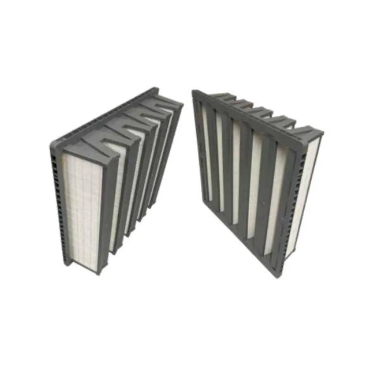 24X24x6 Merv 14 V-Bank 6-Inch Filter With Header 1
