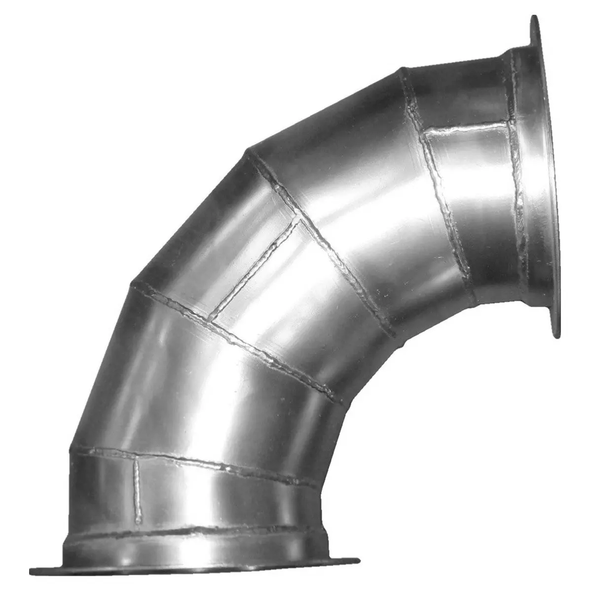 90 Degree Gore Locked Elbow For Clamp Together Duct Pipe 1