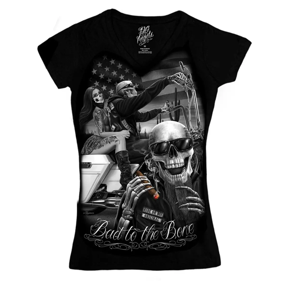 Ladies T-Shirt Bad To The Bone 1