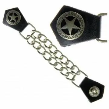 Police Star Vest Extender Silver One Size 1