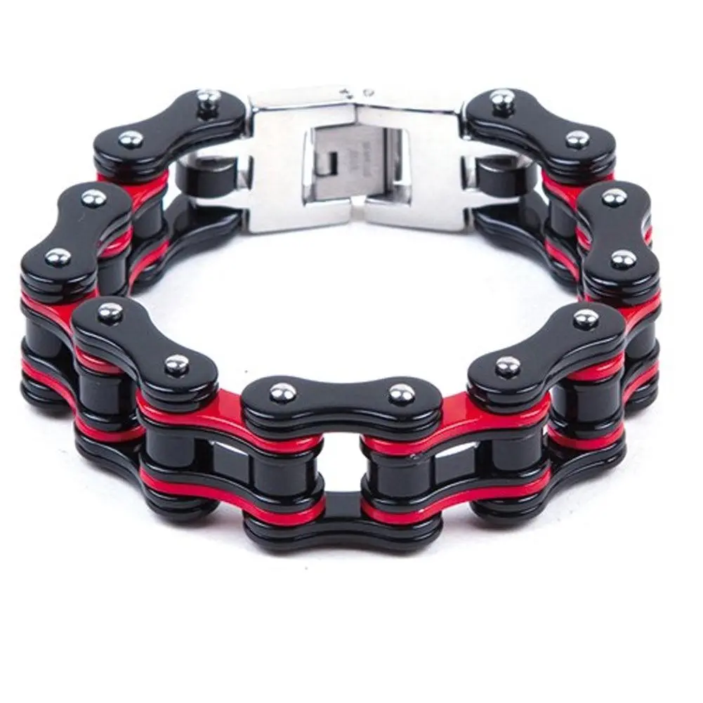 Black & Red Mc Chain Braclet 1