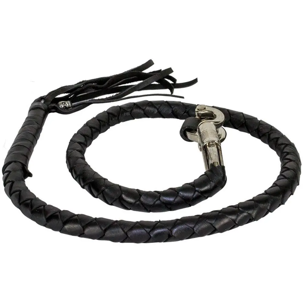 Get Back Genuine, Hand-Braided Leather Black 1