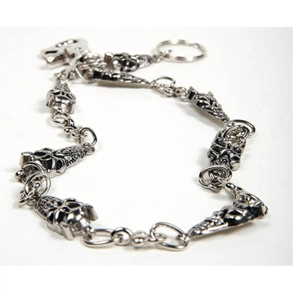25" Skull Biker Chain Black 1