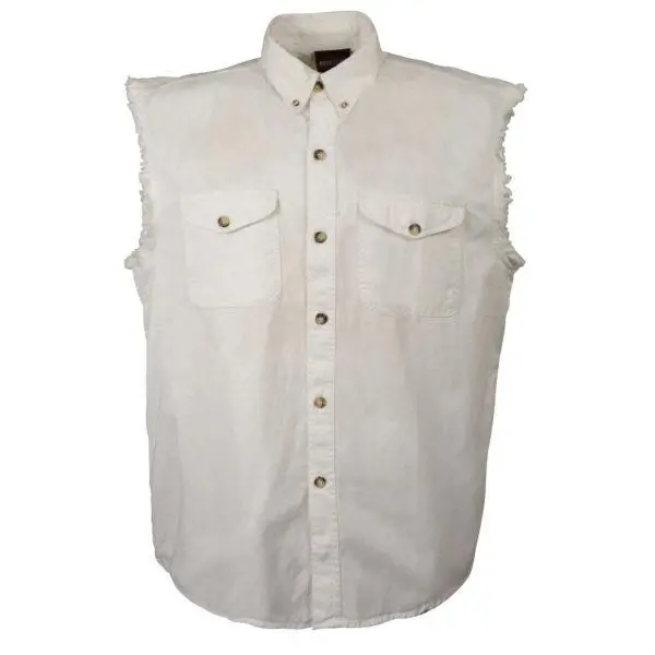 Men's Denim Sleeveless Shirt 1