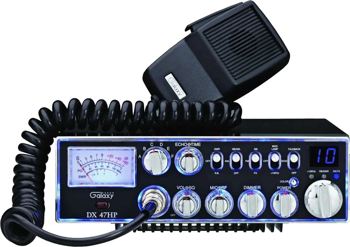 Galaxy Dx47hp - 100 Watt 10 Meter Amateur Ham Mobile Radio 1