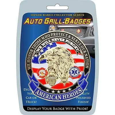 Auto Grille Badge Amer Hero 1