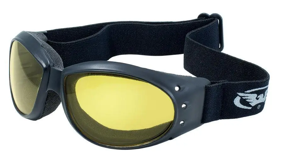 Eliminator Yellow Lens Goggles Gloss Frame 1