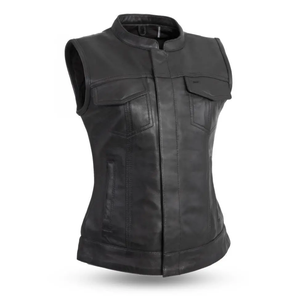 Ladies Lambskin Club Vest 1