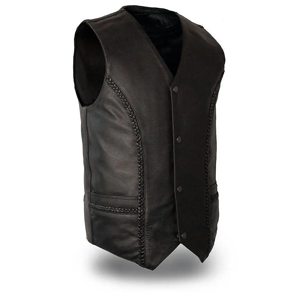 Men's Ruffian Braided Vest 1
