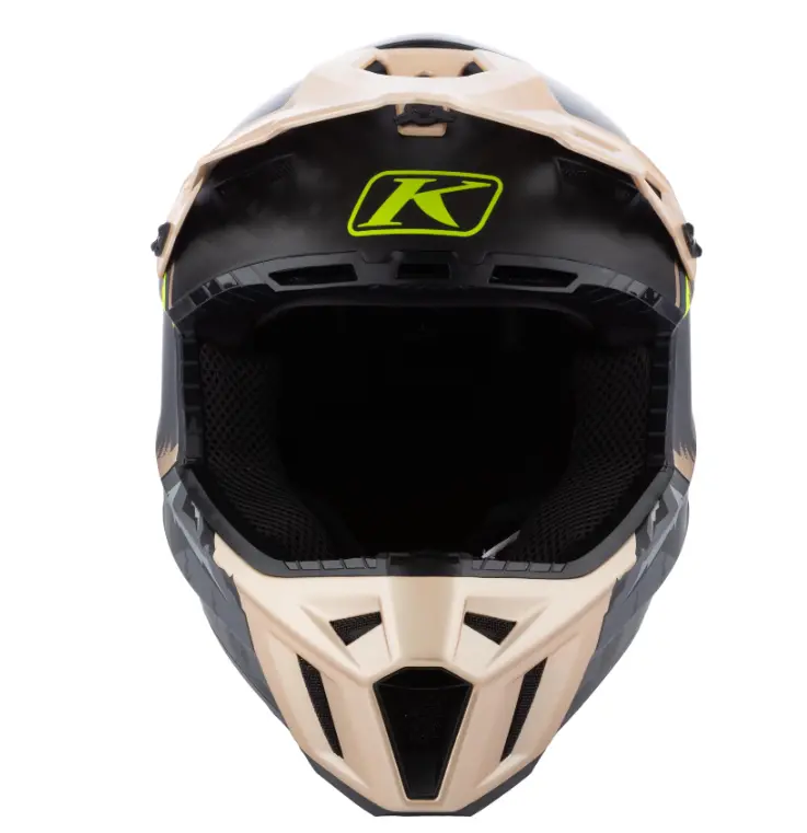 F3 Klim Carbon Helmet Ece - Dna Montanta Tan - Vi-Vis 2