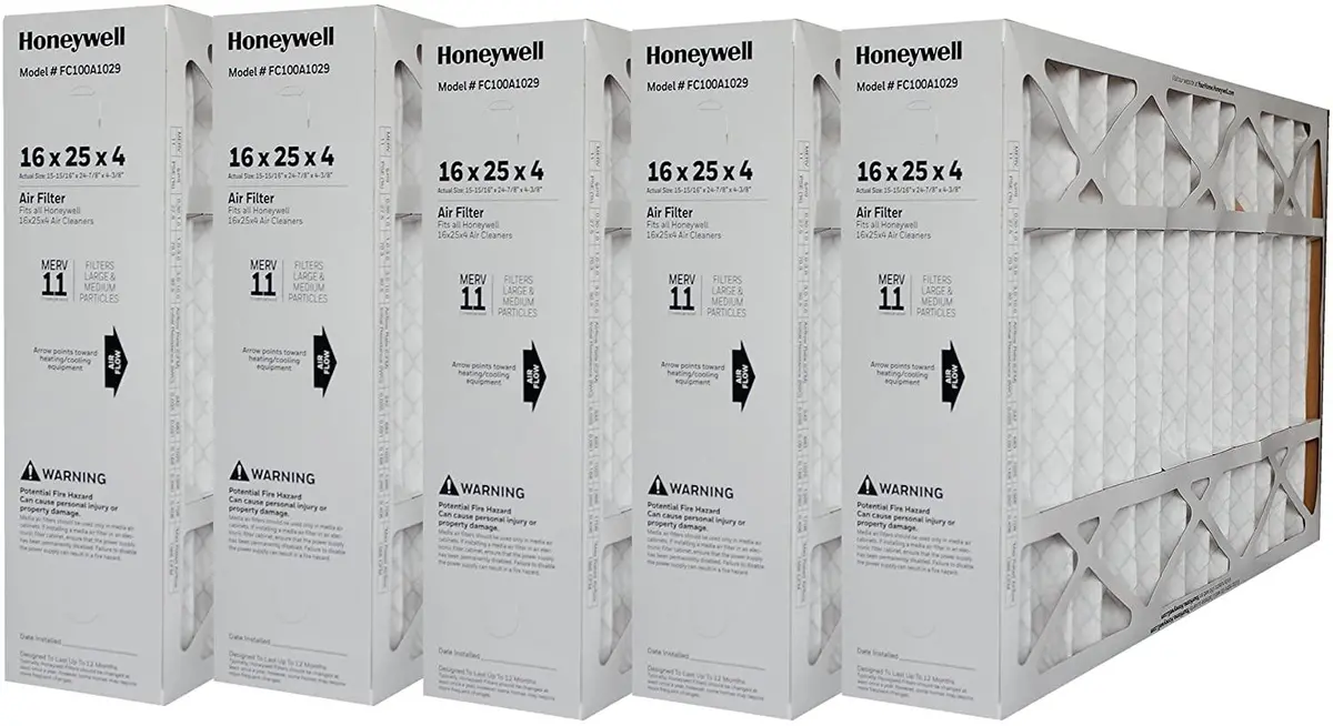 Honeywell Genuine Oem 16X25 Fc100a1029 Merv 11 Furnace Filter - Case Of 5 1