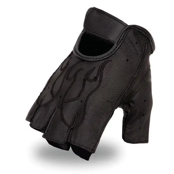 Flame Fingerless Gel Glove 1