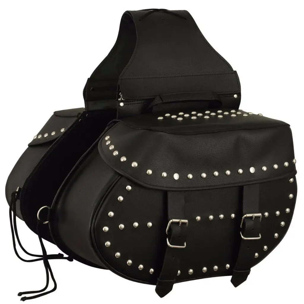 Studded Throw-Over Saddle Bags 8004 1