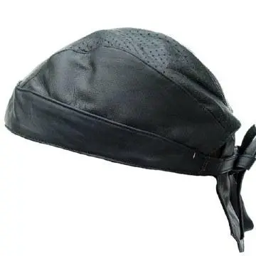 Perforated Skull Cap Black 1