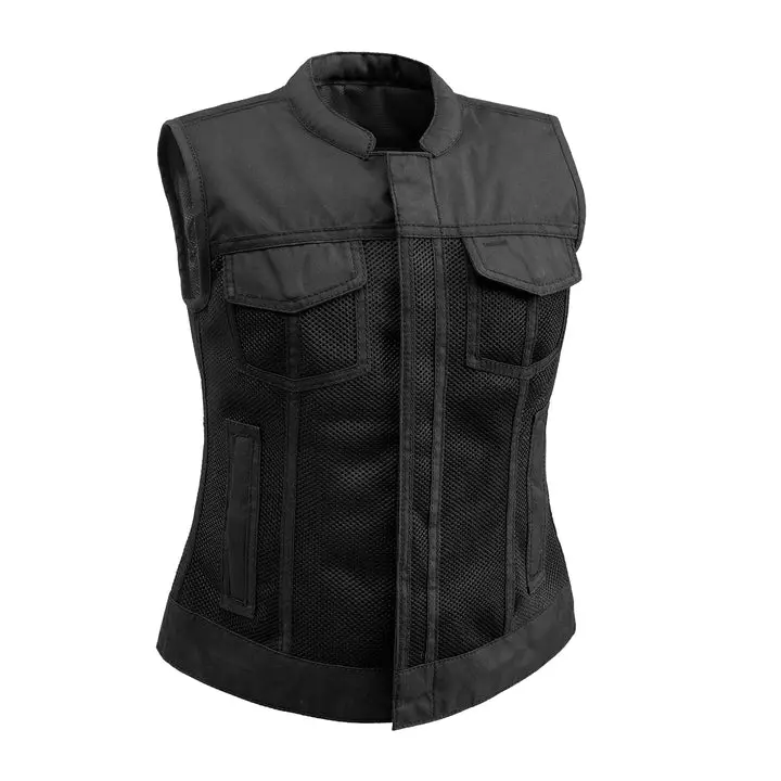 Ladies Moto Mesh - Jessica Club Style Vest 1