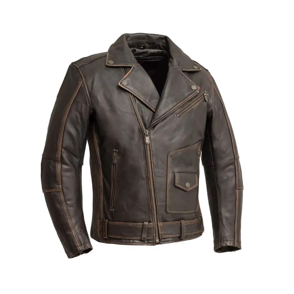 Wrath Men's Motorcycle Leather Jacket 1