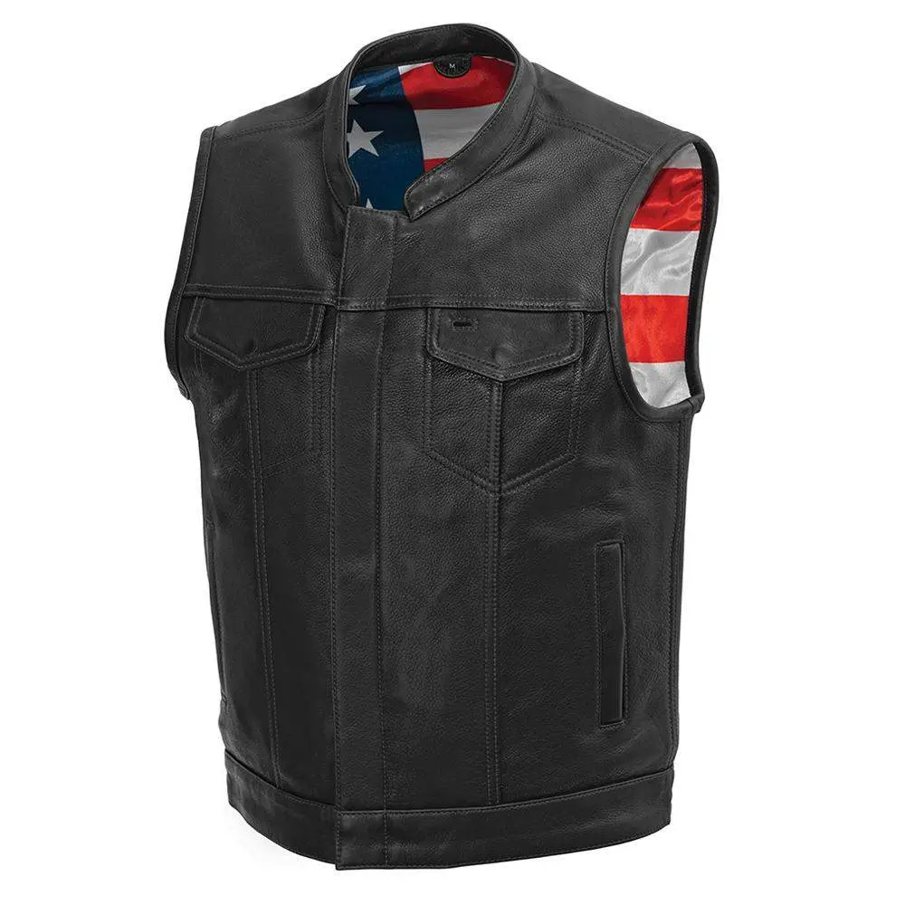 Born Free Black Stitching Vest 1
