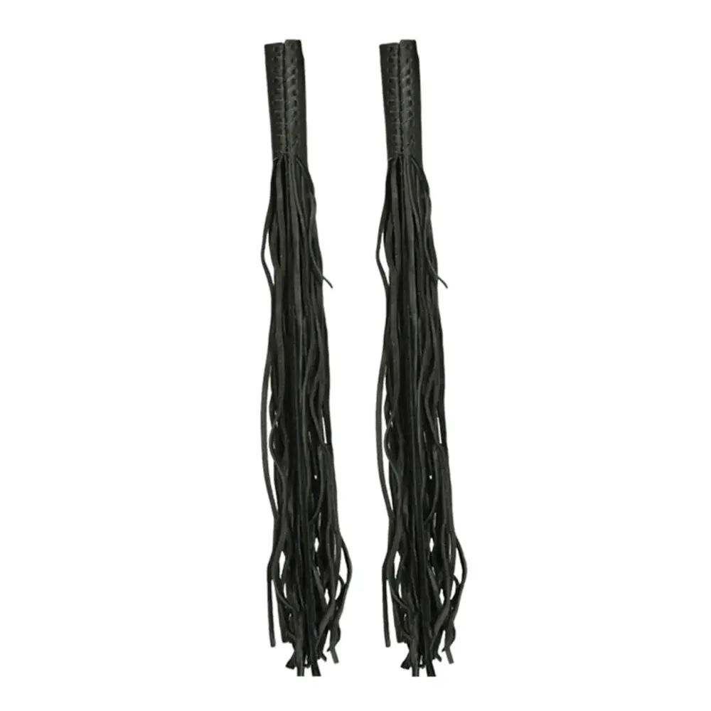 Fringe Cowhide Throttle Covers 1